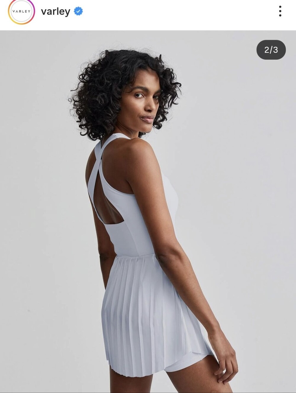 New Varley Carina Tennis Golf Pickeball Workout Microchip Dress Small NWT - Picture 6 of 9